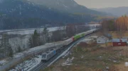 Die Strecke nach Bergen ist eine wichtige Route für Güterzüge, die Waren durch Norwegen transportieren.