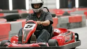 Grissom fährt im Go-Kart, um vor Ort im Mordfall des Schülers Vincent Bartley zu recherchieren.
