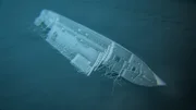 GFX showing the remains of the RMS Empress of Ireland at the bottom of the North Atlantic Ocean. (Mallinson Sadler Productions)