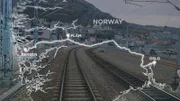 Eine Karte der Bergen-Strecke, die den Weg des Zuges von der Westküste bis zur Hauptstadt Oslo zeigt. (Renegade Pictures)