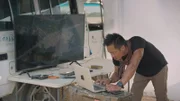 Albert Lin in seinem mobilen Feldlabor.