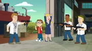 Steve (2.v.l.), Francine (m.)