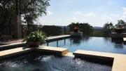 The Patlovany spa is definitely oversized, large enough for the entire family and then some, and is complete with spillway to the pool, creating the calming tranquil ambiance of flowing water.