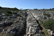 Woher die tiefen Schleifspuren im Kalkstein der Insel Malta stammen, ist bis heute umstritten.