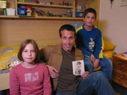Willi Weitzel mit Gabriele und Korbinian.