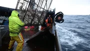 Working on deck of the Time Bandit.
