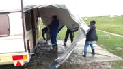 In Harlesiel können die Camper direkt hinterm Deich ihr Urlaubsdomizil aufschlagen.