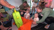 Die Zwillinge Emory und Casey feiern ihren ersten Geburtstag