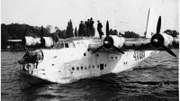 Ein britisches Wasserflugzeug während der Luftbrücke im Jahr 1948.