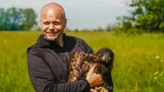 André Laubner auf Horst-Besuch bei Familie Seeadler.