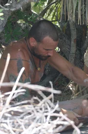 Ben works on the bowdrill as Sarah watched.