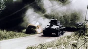 Soldaten in einem Panzer