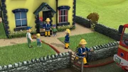 James versucht sich als Feuerwehrmann und muss selbst gerettet werden.