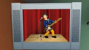 Elvis hat einen Fernsehauftritt.