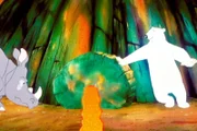 "Noahs Insel", "Streit um die Insel." Noah ist verzweifelt: Seine Experimente mit der Steuerung der Insel durch die Energie des Feuerballs gehen nur zögerlich voran. Außerdem machen ihm die Neuankömmlinge großen Kummer. Die ehemaligen Zootiere wissen mit seiner Idee von einer friedlichen Inselgemeinschaft nichts anzufangen. Im Gegenteil: Mandrill Rick hat die Insel in kleine Grundstücke aufgeteilt und sät damit nichts als Zwietracht. Überall streiten sich die frischgebackenen Landbesitzer um ihre Anwesen und enthüllen dabei echt menschliche Eigenschaften. Erst als sich Gorilla Rocco und Känguru Bumera auf Noahs Seite schlagen, nehmen die anderen Tiere allmählich Vernunft an.