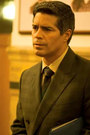 Waterfall" -- Pictured: Esai Morales as Joseph Adama -- Syfy Photo: Eike Schroter