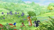 Der kleine braune Hase, die kleine Feldmaus und das Grauhörnchen können mit ihrem Blättern den Schatten überallhin mitnehmen.