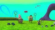 L-R: Patrick, SpongeBob, Nobby