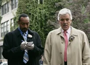 Die beiden Detectives Ed Green (Jesse L. Martin, li.) und Joe Fontana (Dennis Farina) ermitteln in dem Fall des ermordeten LKW-Fahrers. Bald kommt ans Licht, dass er mexikanische Staatsbürger illegal über die amerikanische Grenze brachte...
