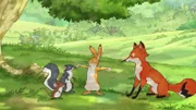 Als der kleine braune Hase sieht, was seine Freunde alles mit ihren Schwänzen machen können, möchte er lieber einen anderen Schwanz haben.