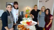 V.l.: Lisa, Nina, Kandidatin Sandra, Raquel, LamVy