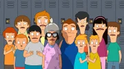 Rudy (vorne, 2.v.l.), Gene (4.v.l.), Tina (6.v.l.), Zeke (6.v.r.), Andy (vorne, 4.v.r.), Ollie (3.v.r.)
