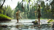 Ronja (Kerstin Linden) und Birk (Jack Bergenholtz Henriksson, re.) kommen im Wald sehr gut zurecht