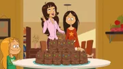 Mama versucht Wendy mit Kuchen zu bestechen. Marine freut sich, weil das nicht klappt.