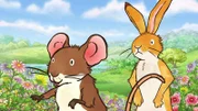 Die kleine Feldmaus möchte dem kleinen braunen Hasen dringend die allerschönste Blume aller Zeiten zeigen, die sie auf einer Wiese entdeckt hat.