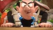 Gargamel (2.v.r.) hat Beauty und Jokey gefangen