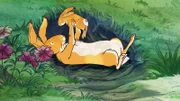Der große braune Hase und der kleine braune Hase haben sich sehr lieb.