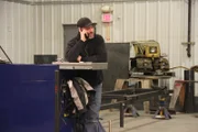 After an unsuccessful test run of the Viking ice boat, Ben Sherbahn calls Todd Anderson for advice.