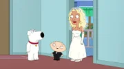 (v.l.n.r.) Brian Griffin; Stewie Griffin; Zlata