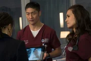 -- "Inherent Bias" Episode 207 -- Pictured: (l-r) Brian Tee as Ethan Choi, Torrey DeVitto as Natalie Manning.