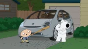 Stewie Griffin (l.); Brian Griffin (r.)