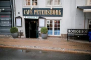 Das „Café Petersborg“ in Kopenhagen, Dänemark.