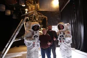 L-R: Chad Jenkins, Mike Bara und Leland Melvin, vor dem Experiment.