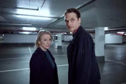 Paula Ringelhahn (Dagmar Manzel) und Felix Voss (Fabian Hinrichs) in der Tiefgarage.