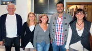 Foto, v.li.n.re.: Hinrich (li.), Katharina, Inge, Sükrü Pehlivan und Stefanie