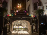 Karfreitag: Das Heilige Grab in der St. Michaels Kirche in Gaißach.