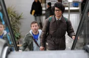 Roy Trenneman (Chris O'Dowd, l.); Maurice Moss (Richard Ayoade, r.)