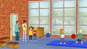 Conni und Simon gehen zum Kinderturnen.