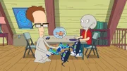 L-R: Roger als Steve, Klaus, Steve