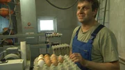 Am Hof von Franz Schenkermeier werden gut 100 Gänse, dazu über hundert Enten und circa 250 Hühner täglich gefüttert. Im eigenen Hofladen werden unter anderem auch Enten und Gänse verkauft.