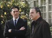 Aaron Hotchner (Thomas Gibson, l.); Jason Gideon (Mandy Patinkin, r.)