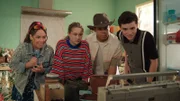 v.li.: Lila Gray (Izellah Connelly), Meesha Rai (Inessa Tan), Nori Harlow (Noah Akhigbe), Ellis Grouch (Ryan Yeates)
