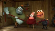 v.li.: Sticky Fins, Patrick, Dorsal Dan