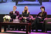 Grant Harper (Thad Luckinbill, l.), Suzanne Zale (Lesli Kay, r.) und Cally O'Keefe (Kellie Martin, M.) sind in Grandview, weil dort eine Folge der beliebten Serie Hope's Egde gedreht werden soll.