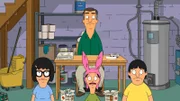 Hinter: Warren. Vorne, l-r: Tina, Louise, Gene