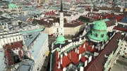 Luftaufnahme Hofburg und Michaelerkirche, Wien.